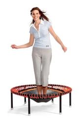 Woman On Rebounder