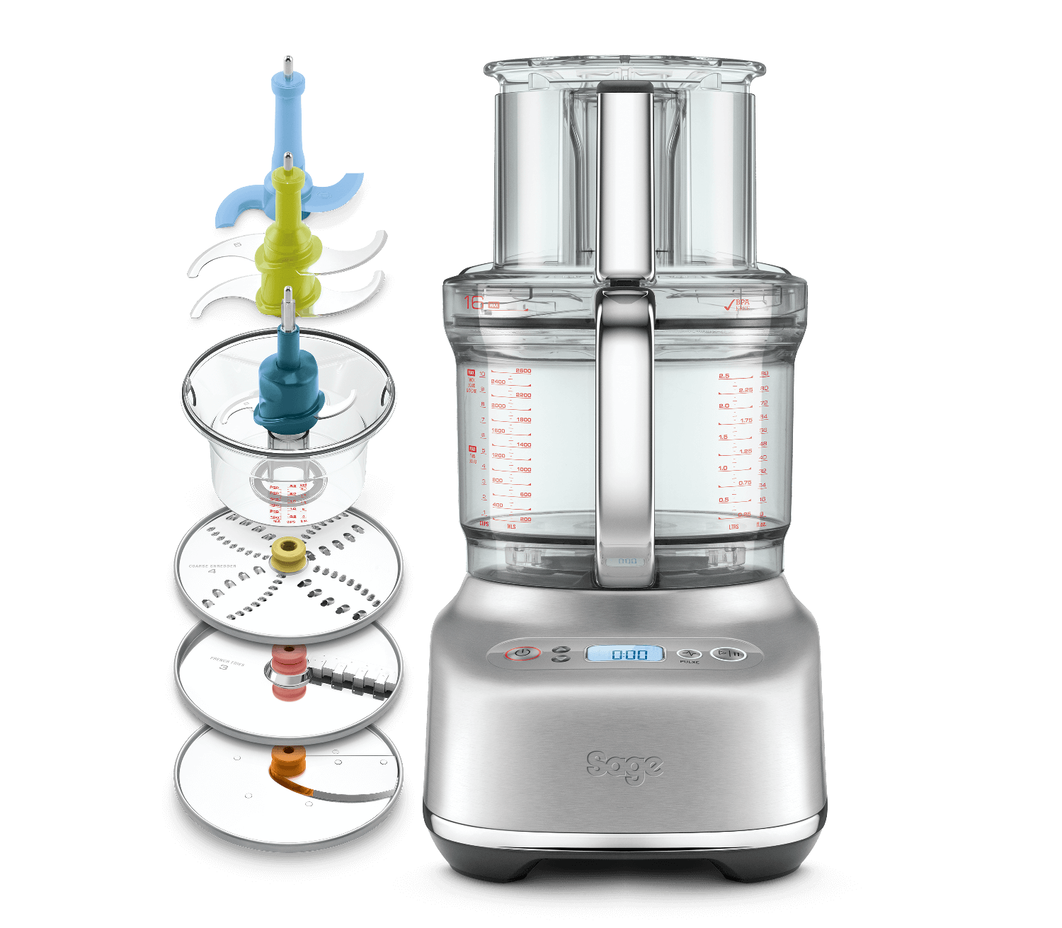 Sage The Kitchen Wizz™ 16 Food Processor SFP810BSS2GUK1